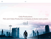 Tablet Screenshot of cellaproductions.com